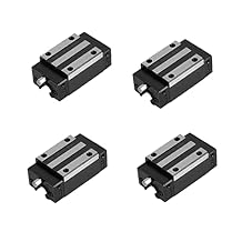 HGH15CA Linear Slider Bearing Blocks 4Pcs,15mm HG15 Linear Motion Ball Bearing Carriage Slider Sliding CA Block for Square Linear Slide Guide Guideway Rail HGH15 HGR15 as CNC Kit Part Replacement