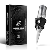 Tattoo Cartridge Needles 20Pcs Assorted Sizes, Professional Disposable Needles with Membrane, Round Liner Shader Magnum 5RL 7RL 9RL 5RS 7RS 9RS 7M1 15M1 7RM 15RM for Tattoo Supplies - Image 1