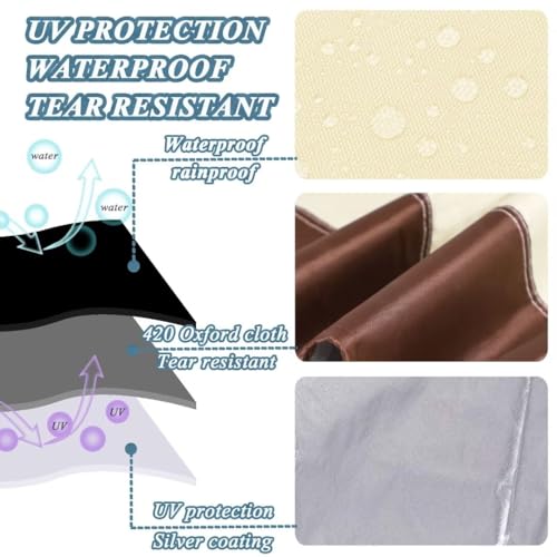 Housse de protection imperméable canapé terrasse chaise de jardin - 6