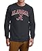 Elite Fan Shop Alabama Crimson Tide Long Sleeve Tshirt Varsity Charcoal - L