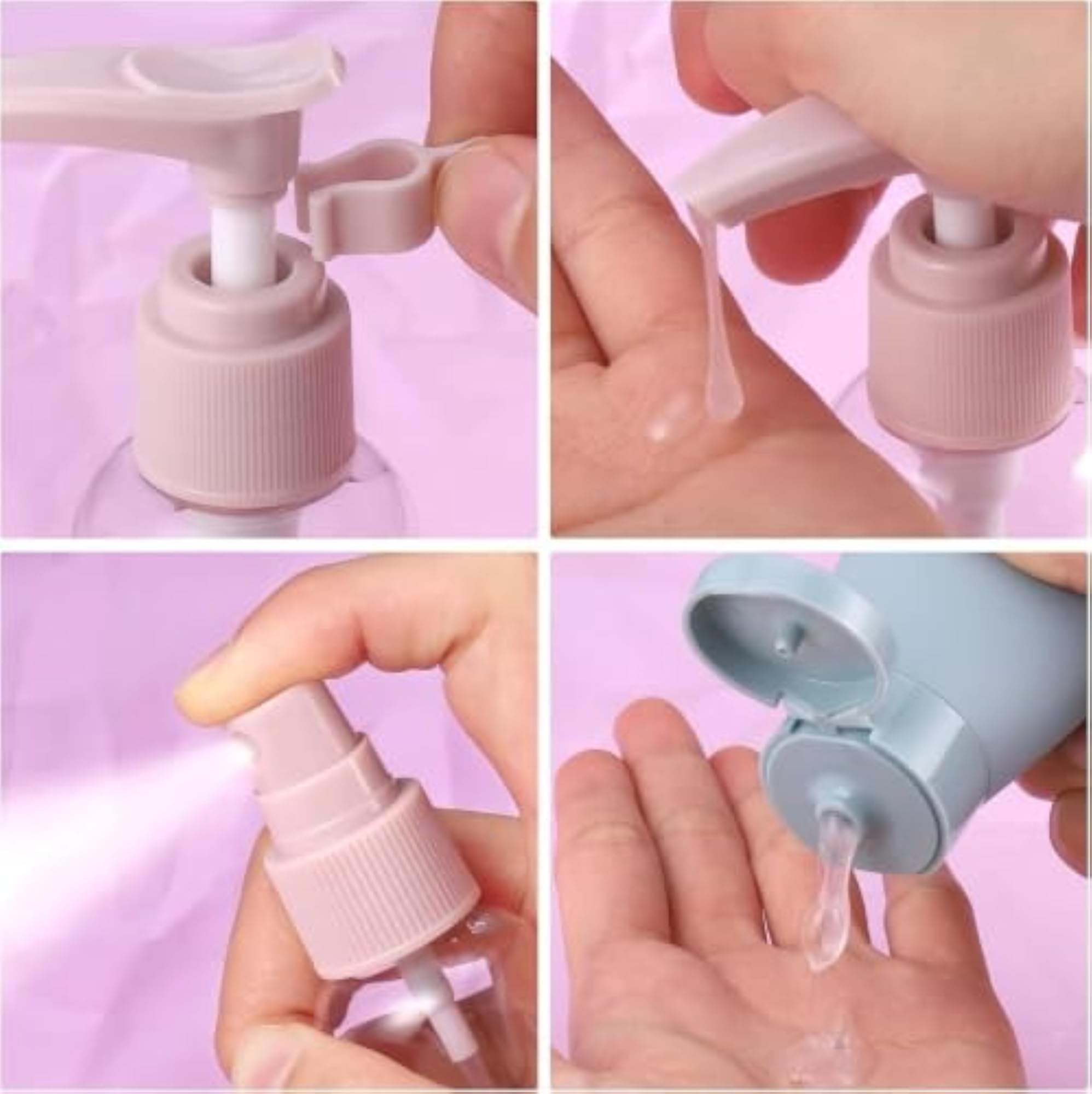 11 PCS Refillable Silicone Travel Bottle Set for Toiletries