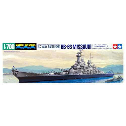 Cuirassé USS Missouri Tamiya 31613 : maquette de bateau historique haute précision 1/700