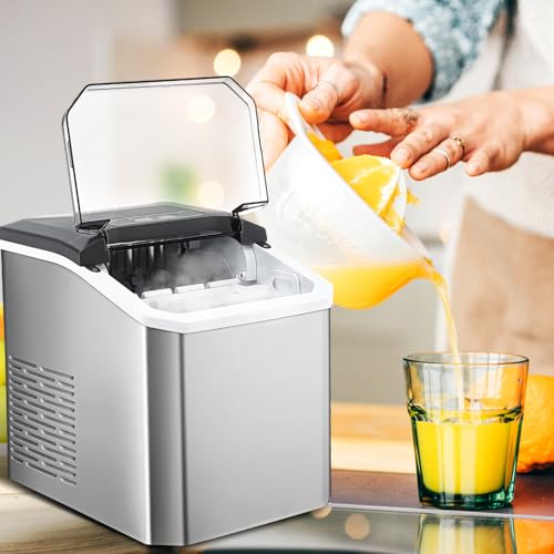Máquina portátil para hacer hielo de mostrador NUOBESTY miniatura 5