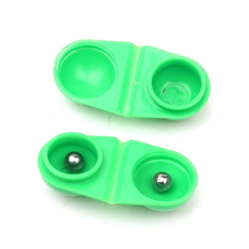 Set de 70 piezas de cascabeles dobles para pesca en 7 colores miniatura 4