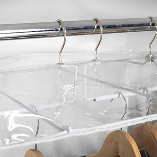 Richards Homewares CLRLY ORG Dress Bag Clearly Organized Jumbo Garment Closet 24" x 20" x 54" (Clear) - Thumbnail 5