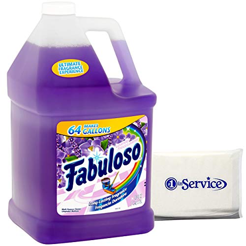 Number 1 In Service Fabuloso Makes 64 Gallons Lavender Purple Liquid Multi-Purpose Professional Household Non Toxic Fabolous Hardwood Floor Cleaner Wallet Tissue Pack #TOP3