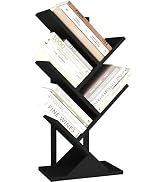 Yusong Boomboekenplank, 5-laags kleine boekenkast met metalen frame, geometrische staande boeken...