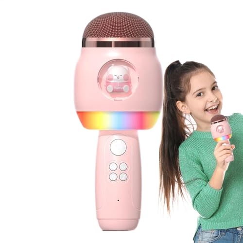 Microphone sans fil pour enfants avec LED le cadeau d'anniversaire parfait