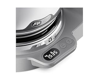 Kenwood Titanium Chef Baker XL KVL85.224SI, Impastatrice Planetaria, Bilancia Integrata, Doppia Ciotola in Acciaio Inox da 5L e 7L, Frullatore, Tritacarne 4 Strumenti di Miscelazione, 1200W, Argento