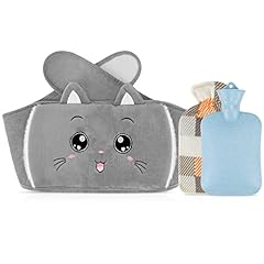 KKTICK Wärmflaschen, 1L Gummi Wärmeflasche...