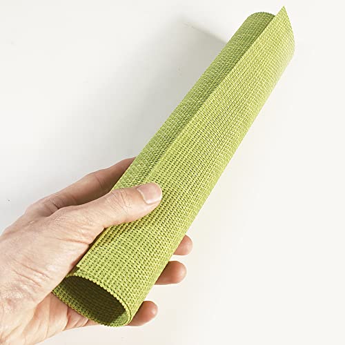 homEdge PVC Placemat, 4 PCS of Non-Slip Heat Resistant Place Mats, Washable Vinyl Placemats, Set of 4 -Green - Image 4