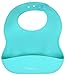 Kindsgut Bavoir bébé en silicone souple avec récupérateur, pour le repas de bébé, vert menthe