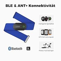 COOSPO H808S Brustgurt Pulsmesser ANT+/Bluetooth, Premium Herzfrequenzmesser Pulsgurt Sensor HRM-Messung Pulsgurt IP67 Wasserdichter, Kompatibel mit Polar, Elite HRV, Wahoo, Garmin, Zwift, Strava – Ansicht 3