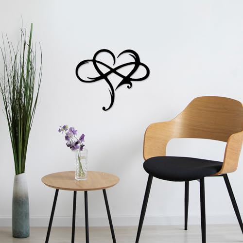 fuxunamz Schlafzimmer Wanddeko, Wandschmuck Metall, Wandbilder Set Moderne, Diese Einfache, Liebevolle Dekoration ist Ideal für die Eingebaute...