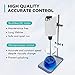LAB FISH Laboratory Electric Overhead Stirrer Lab Digital Mixer | Stirring Rod and Stainless Steel Stand | Adjustable Speed 100-2000RPM,Powerful Heavy Duty 20L,30000 mPas