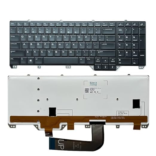Laptop Keyboard Compatible for DELL Alienware 17 R1 M17X R5 Alienware 17 R1 M18x R3 Series P/N:4H8N6 04H8N6 NSK-LC0BC 01 PK130UJ1B00 PK130UJ1B05 Black with Backlight US Layout Keyboard