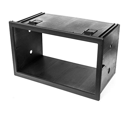 Watermark WM-6130 Doppel-DIN Radioblende für VW Passat 3B 3BG Golf 4 Bora T4 Polo Lupo Volvo S40 V40 Peugeot 207 307 schwarz, schwarz