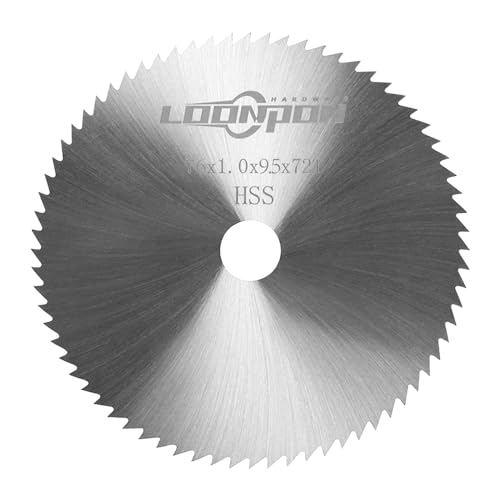 76mm HSS Kreissägeblatt,3 Zoll 72T für Holz Kunststoff Metall Fliesen Schneiden mit 3/8 Zoll Dorn