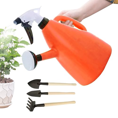 Byeaon Gießkanne Für Pflanzen Im Freien, Pflanzenbewässerung Für Haus & Garten, 1L Verstellbarer Sprühkopf Zimmerpflanzen Gartenbedarf