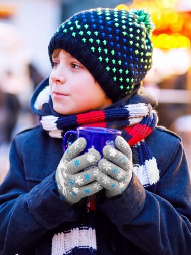 Image of EBOOT 3 Pairs Winter Kids Gloves Warm