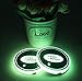 2pcs LED Car Cup Holder Lights for Land Rover, 7 Colors Changing USB Charging Mat Luminescent Cup Pad, LED Interior Atmosphere Lamp (For Land Rover)