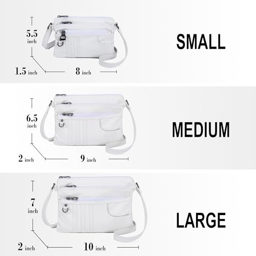 MINICAT Treble Pockets Small Crossbody Purse Cell Phone Purse Shoulder Bags for Women2