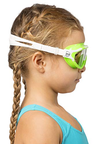 Cressi Wide View Swim Mask For Kids Aged 2, 3, 4, 5, 6, 7 Years Old | Baloo Made In Italy, Lime/White [Duplicate] #TOP4