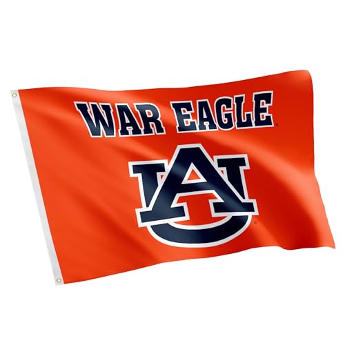 Desert Cactus Auburn University AU Flag - 3 x 5 Feet Tigers Banner Indoor/Outdoor Durable Fabric 100% Polyester Design (Style G)
