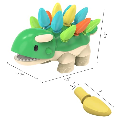 Toddler Montessori Toys Educational Dinosaur Game Learning Activities - Gifts for 6 9 12 18 Month Age 1 2 3 4 One Year Old Boy Girl Kid Birthday - Baby Sensory Fine Motor Skills Developmental Toys - Image 6