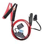YETOR 10AWG Battery Alligator Clips,SAE Quick Release Adapter to Alligator Clips with 2FT,SAE Clip Connectors Extension Charging Cable for Cars Motorcycles