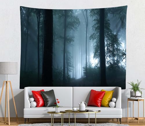 Fondo fotográfico bosque oscuro Misty 7x5ft miniatura 5