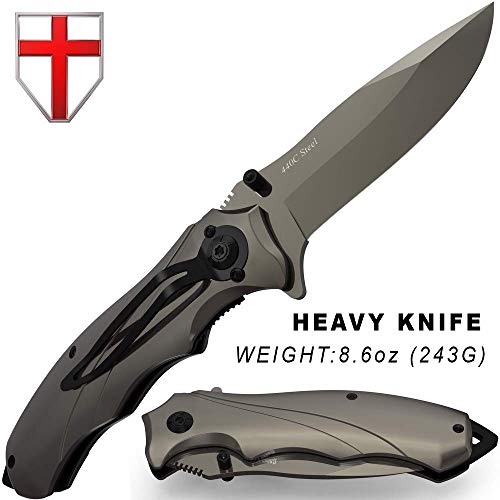 Pocket Knife for Men Best Spring Assisted Knife - Folding Knife with Glass