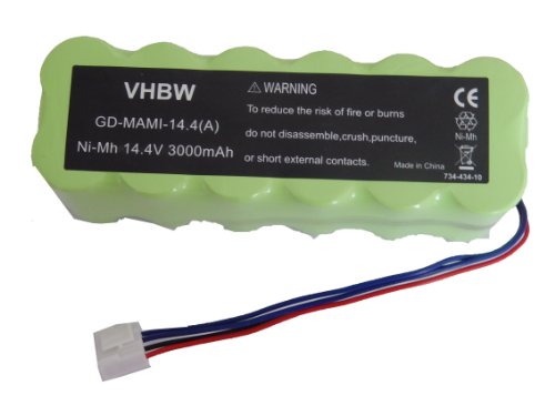 NiMH Akku 3000mAh (14.4V) passend für Mamirobot 416, 461, K3, K5, K7, KF5, KF7 Saugroboter Home Cleaner Heimroboter