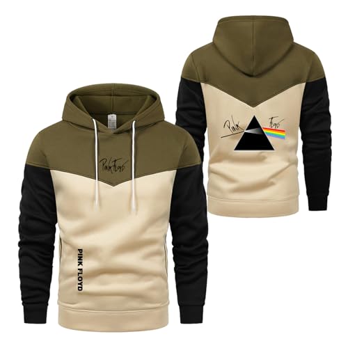 FBWZSAG Sudadera con Capucha para Hombre para Pi.n.k F.lo.yd Chaquetas con Gráficos Camisetas con Bloques De Color Sudadera con Capucha Sudaderas Ropa -LVs||XXL