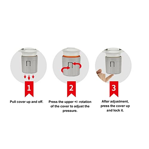 Qukaim Druckluftfilter Luftdruckregler Öl Wasserabscheider Filter, G3/8 Zoll Luftfilter Regler für Druckluft Trocknungssystem Steuerventil, 1 Einheit