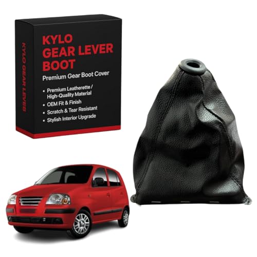 Image of KYLO Leather Gear Shift Cover - Anti-Slip, Durable, Washable Gear Knob Protector for Manual Cars Suitable for (GL Cover XING)