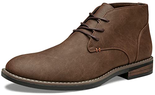 Image of Jousen Men's Chukka Boots Desert Ankle Dress Boots | Lace up, Non-slip Durable Rubber Sole, Classic style, Soft Insole, Daily Commute, Formal, Casual, Office