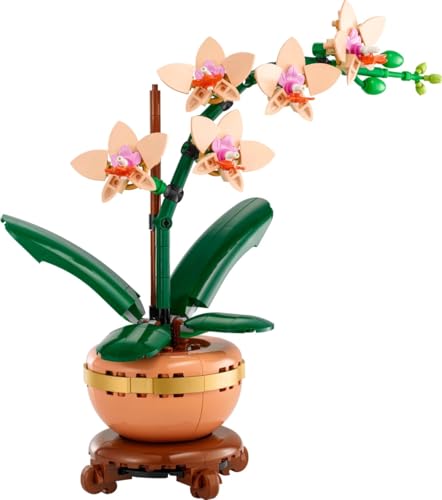 Image of LEGO Botanicals Mini Orchid Building Set - Artificial, Fake Orchid for Home Decor, Adults Ages 18+ - Gift for Birthdays - Indoor Plant Decorations for Table, Desk, Office - 10343