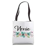 Nonie Gifts From Grandkids Floral Personalized Name Gift Tote Bag