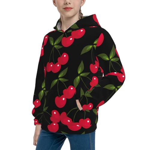 Cherry Kid Hoodies Boys Sweatshirts Girls Pullover with Pocket2