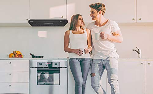 CIARRA CBCB6903 Afzuigkap 60 cm Afzuigkap, Onderbouwkap, Afzuigkap, Muurkap, Energie-Efficiëntieklasse-C Afvoerlucht/recirculatiemodus Drukknopschakelaar - Image 5