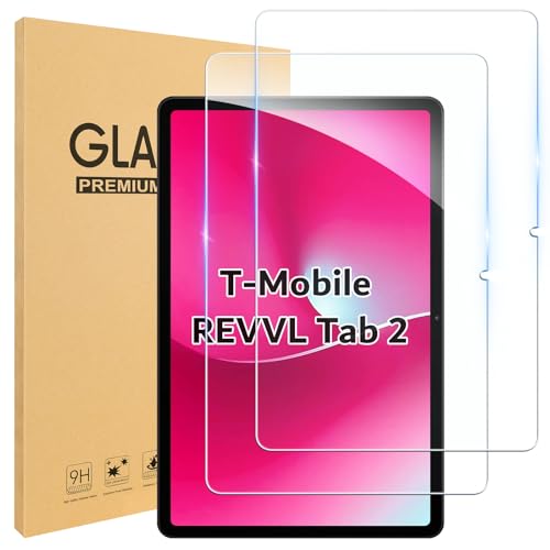 Samlior 2Pack Screen Protector for T-Mobile REVVL Tab 2 Tablet 10.1 Inch 2025 9H Hardness Tempered Glass for T-Mobile REVVL Tab 2 5G 10.1 Scratch-Resistant HD Screen Protector