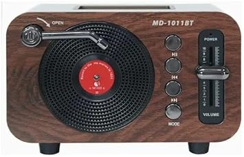 Coverzone Mini Boy Retro Bluetooth Radyo Hoparlör – CZ1011BT | Klasik Tasarım, Kablosuz Bağlantı, Güçlü Ses, Uzun Pil Ömrü, Taşınabilir Hoparlör CZ1011BT 360 x 140 x 120 mm (CZ1011BT - Kahverengi)