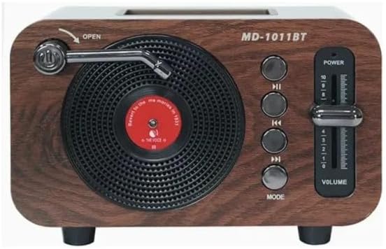 Coverzone Mini Boy Retro Bluetooth Radyo Hoparlör – CZ1011BT | Klasik Tasarım, Kablosuz Bağlantı, Güçlü Ses, Uzun Pil Ömrü, Taşınabilir Hoparlör CZ1011BT 360 x 140 x 120 mm (CZ1011BT - Kahverengi)