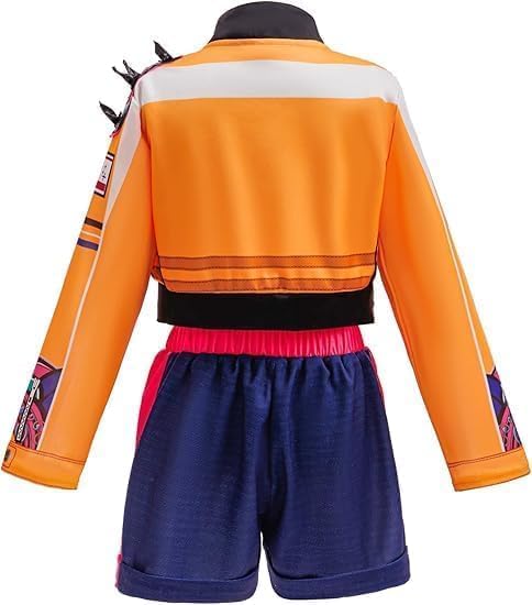 Girls Halloween Costume, Polyester Top and Pants Set for Cosplay Events and Parties