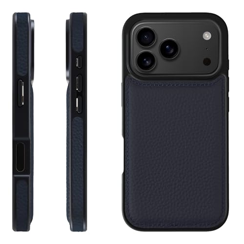 HANATORA for iPhone 17Pro �P�[�X �{�v �ϏՌ� �o���p�[�^ �X�}�z�P�[�X �X�}�z ���ʖ{�v �V�������N���U�[ �M�t�g �l�C�r�[ WPG-17Pro-Navy