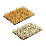 YUGSHNKFC 2個 リアルな風景の草の房、列車のレイアウト、カスタマイズ可能なクラフト、子供と大人の趣味愛好家に適しています 風景草の房。