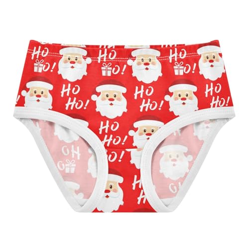 Joisal Christmas Cute Santa Claus Red Toddlers Underwear Floral 2t Cotton Girl Panties Cute Pattern Briefs Underpants