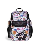 Arena One Go - Mochila Deportiva para Nadadores, Atletas, Gimnasio, Multideporte, Equipo de Entrenamiento, Bolsa de natación para Hombres y Mujeres, 45 litros, Collage