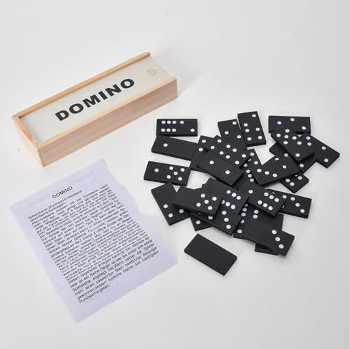 Set de Dominó Double Six con Estuche de Madera miniatura 5